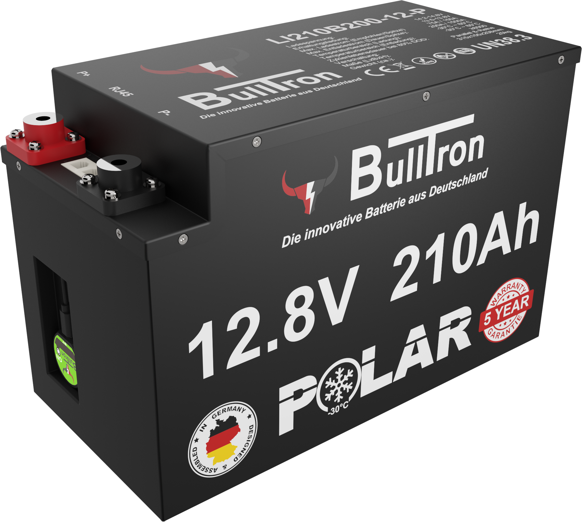 BullTron - 210 AH Polar - LiFePO4 Batterie mit Smart BMS